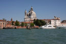 A view of Venice from a water taxi.