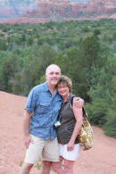 Bill Rosen and his lovely bride, Patty, outside of Sedona.