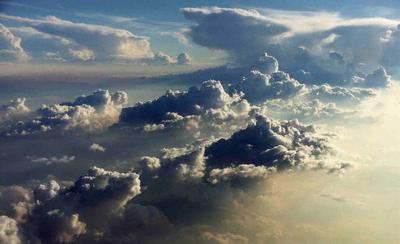 Clouds from 33,000 feet, on the way home from a trip to Tennessee.
